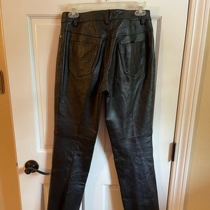 Newport News Black leather riding pants